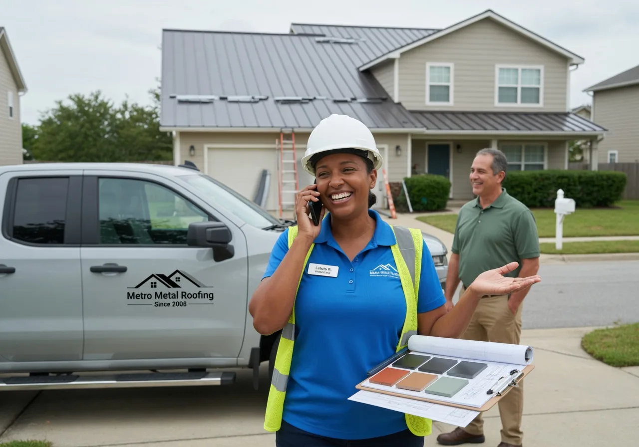 Storm Damage Metal Roof Repair in South Carver, MA